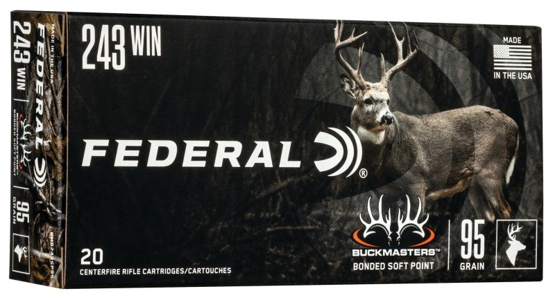 Federal .243 Win 95 Grain Buckmaster Bonded